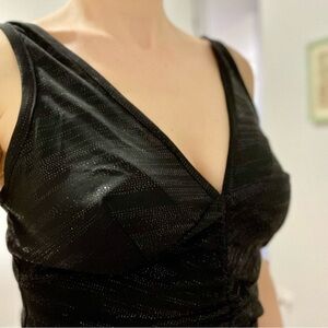 Black glittery mini dress. Size medium